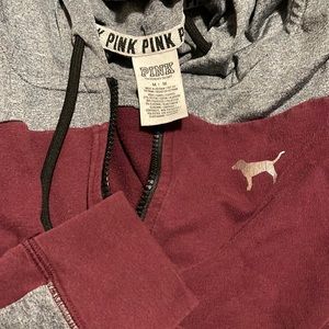 VS Pink zip up hoodie